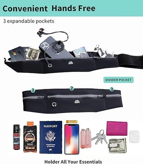 Slim Sports Belt for Running Cycling