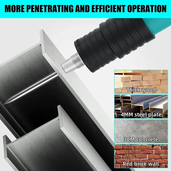 Cement wall nails wall fastening steel nail gun concrete nail gun mini portable steel nail gun + 100 disc nails