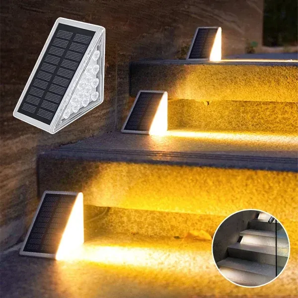 LED Solar Waterproof Step Lights🚀Limited time 50% off 🚀Ghana Cash on Delivery