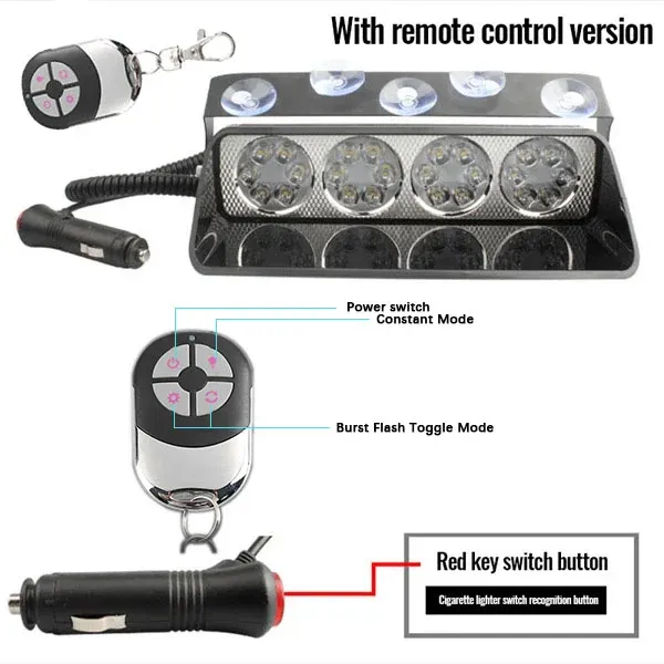 Led Car Strobe Light Automotive Emergency Light🚀Limited time 50% off 🚀Ghana Cash on Delivery