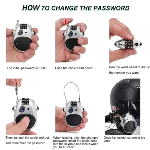 Anti-theft Telescopic Wire Lock🚀Limited time 50% off 🚀Ghana Cash on Delivery