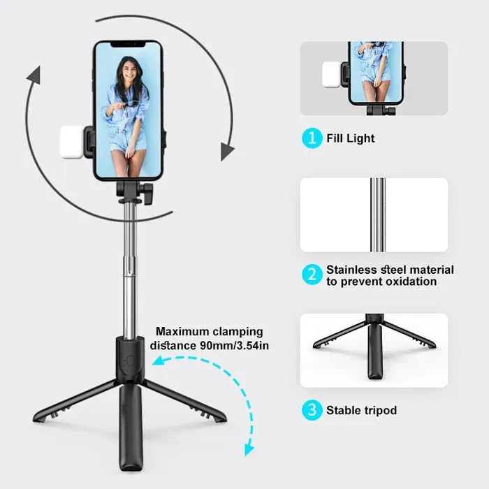 6 In 1 Wireless Bluetooth Selfie Stick🚀Limited time 50% off 🚀Ghana Cash on Delivery