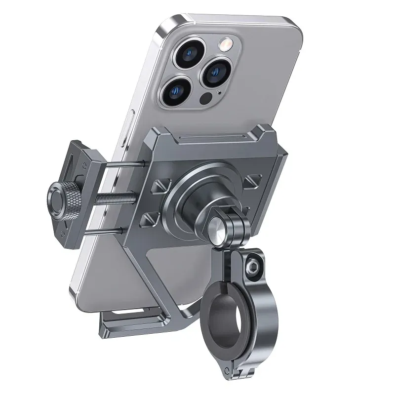 Ride 0 Shake Aluminum Alloy Electric Car Mobile Phone Holder Battery Bicycle Takeaway Rider Special Shockproof Navigation Fixed Mountain Bike Riding Road Mobile Phone Holder