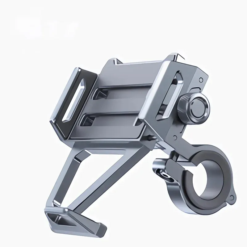 Ride 0 Shake Aluminum Alloy Electric Car Mobile Phone Holder Battery Bicycle Takeaway Rider Special Shockproof Navigation Fixed Mountain Bike Riding Road Mobile Phone Holder