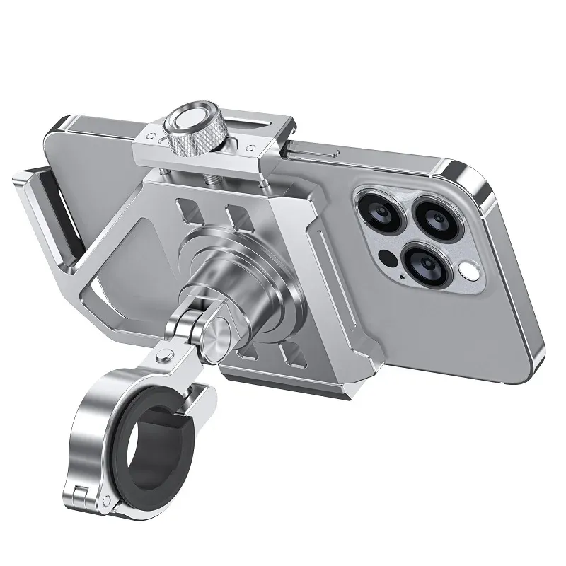 Ride 0 Shake Aluminum Alloy Electric Car Mobile Phone Holder Battery Bicycle Takeaway Rider Special Shockproof Navigation Fixed Mountain Bike Riding Road Mobile Phone Holder