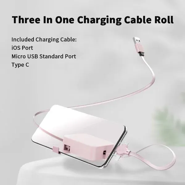 📲Three-in-one charging cable reel⚡️✨⚡️Tanzania cash on delivery⚡️✨🚀