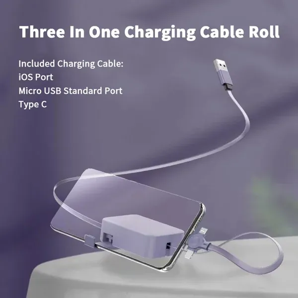 📲Three-in-one charging cable reel⚡️✨⚡️Tanzania cash on delivery⚡️✨🚀