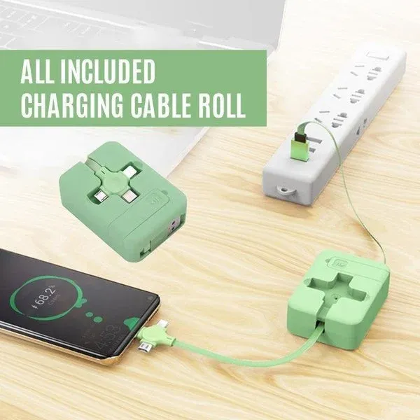 📲Three-in-one charging cable reel⚡️✨⚡️Tanzania cash on delivery⚡️✨🚀