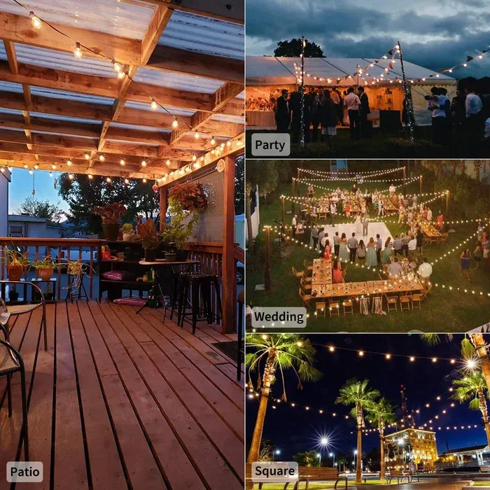 🎄Christmas Sale🔥Waterproof Solar Powered LED Outdoor String Lights