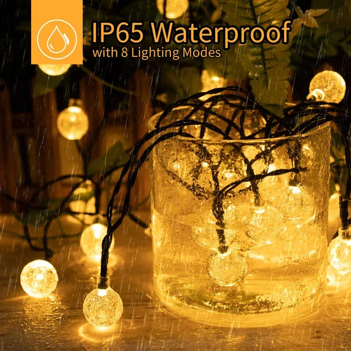 🎄Christmas Sale🔥Waterproof Solar Powered LED Outdoor String Lights