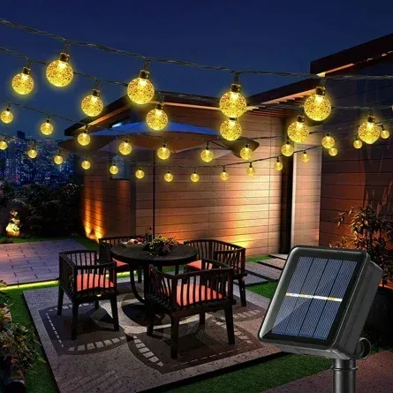 🎄Christmas Sale🔥Waterproof Solar Powered LED Outdoor String Lights