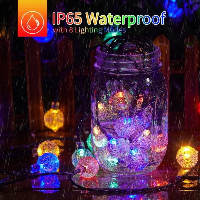 🎄Christmas Sale🔥Waterproof Solar Powered LED Outdoor String Lights