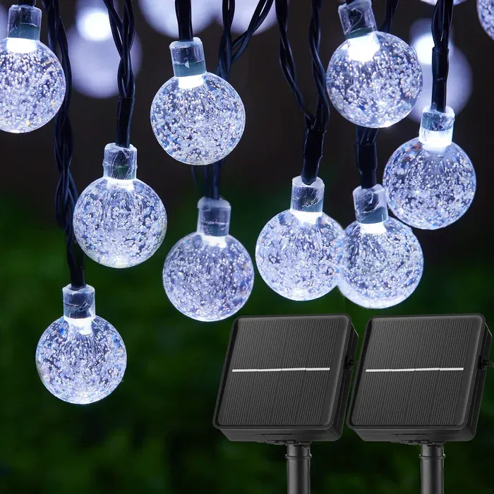🎄Christmas Sale🔥Waterproof Solar Powered LED Outdoor String Lights