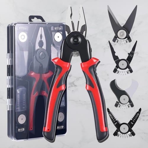 💖5 in 1 All Purpose Versatile Heavy Duty Tool Kit👇（💯This product is a complete set👇5-in-1 pliers set）