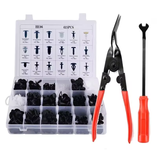 High Performance Push Pin Rivets Set 415 Pcs 18 Most Popular Sizes Door Trim Panel Automotive Clips Kit Car Plastic Clips