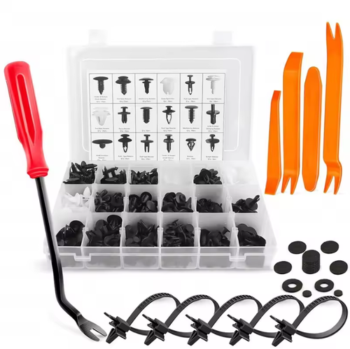 High Performance Push Pin Rivets Set 415 Pcs 18 Most Popular Sizes Door Trim Panel Automotive Clips Kit Car Plastic Clips
