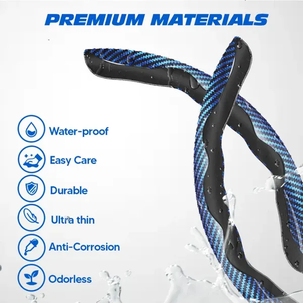 💯1 Pair Universal Anti-Slip Car Steering Wheel Cover👇