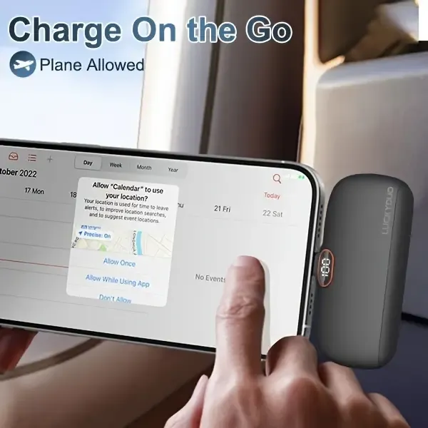 Mini Portable Charger, 5000mAh Small Power Bank PD 20W Fast Charging, Compact Battery Pack with LED Display for Travel,