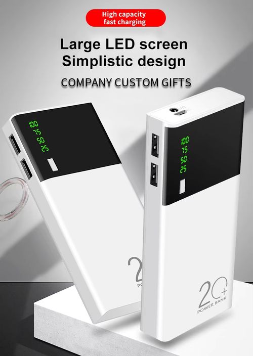 Genuine 20000mAh Mini Portable 18650 Battery Power Bank with Dual USB Ports Fast Charging Phone Charger for All Mobile Phones