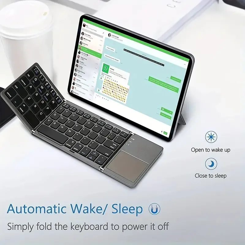 🔥Last Day Promotion 49% OFF🔥Foldable Bluetooth Keyboard with Touchpad