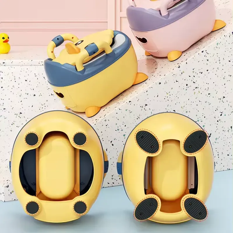 New Design Cute Baby Toilet Baby Potty Toilet Trainer Duck Shape Potty Training Toilet For Kids Portable