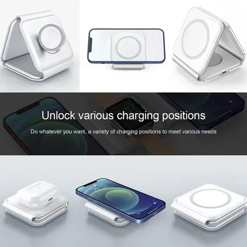 3 in 1 Magnetic Foldable Wireless Charger