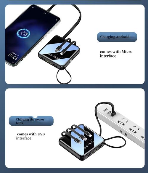 Portable smart digital display power bank 20000 mAh