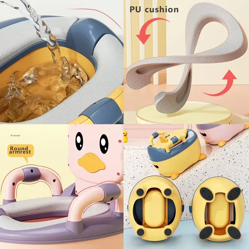 New Design Cute Baby Toilet Baby Potty Toilet Trainer Duck Shape Potty Training Toilet For Kids Portable