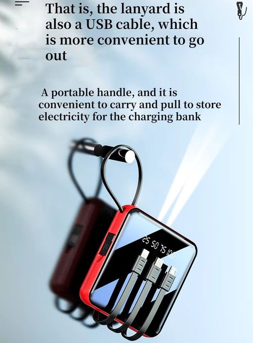 Portable smart digital display power bank 20000 mAh