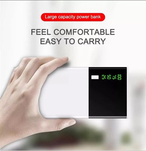 Genuine 20000mAh Mini Portable 18650 Battery Power Bank with Dual USB Ports Fast Charging Phone Charger for All Mobile Phones