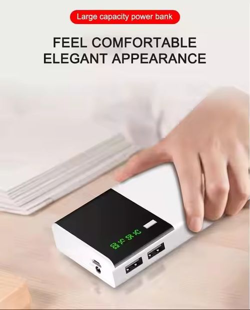 Genuine 20000mAh Mini Portable 18650 Battery Power Bank with Dual USB Ports Fast Charging Phone Charger for All Mobile Phones