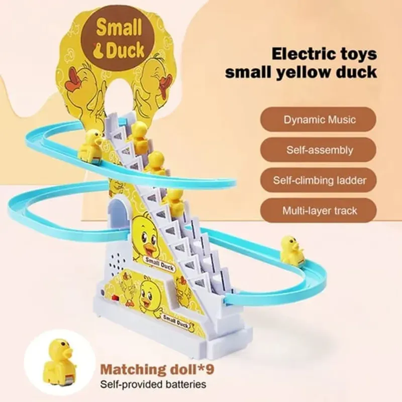💫😍Electric Duck Slide Track With Lights And Music✨🚀