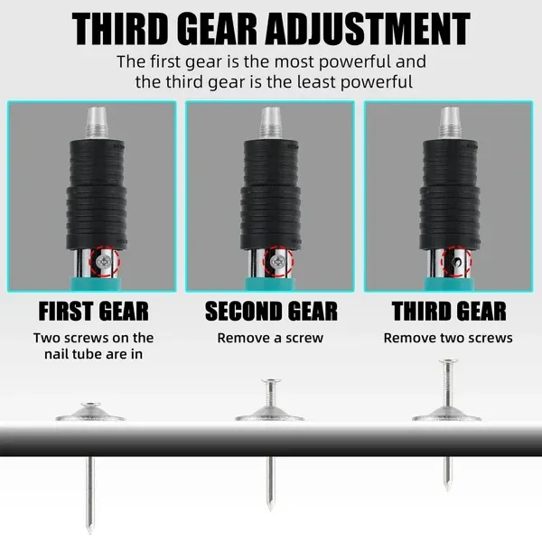 🔥💯Cement wall nails wall fastening steel nail gun concrete nail gun mini portable steel nail gun + 100 disc nails💫🎉👇