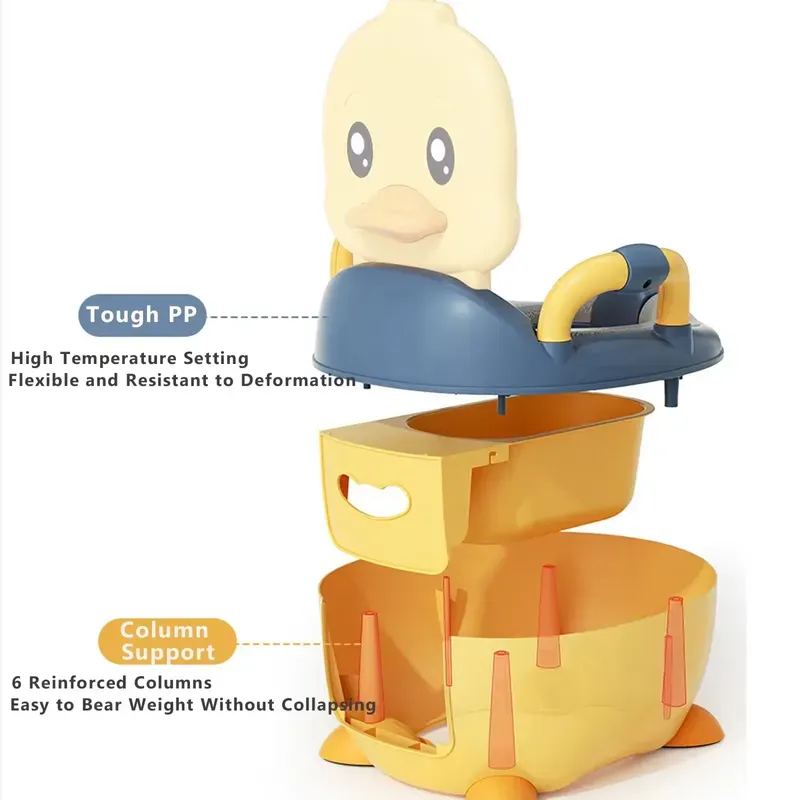 New Design Cute Baby Toilet Baby Potty Toilet Trainer Duck Shape Potty Training Toilet For Kids Portable