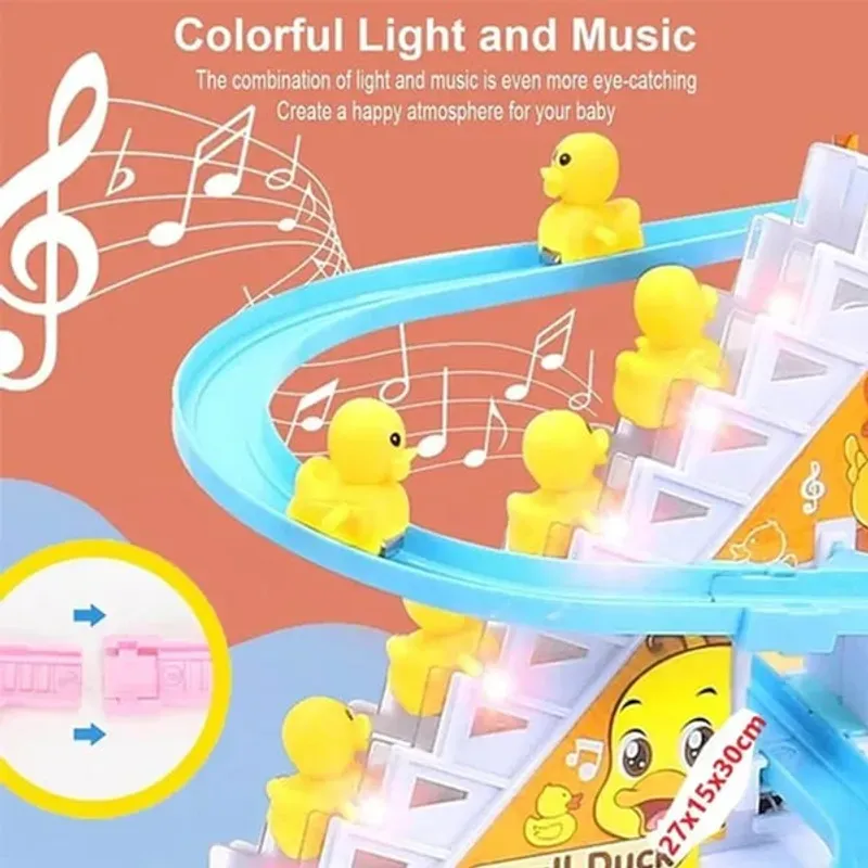 💫😍Electric Duck Slide Track With Lights And Music✨🚀
