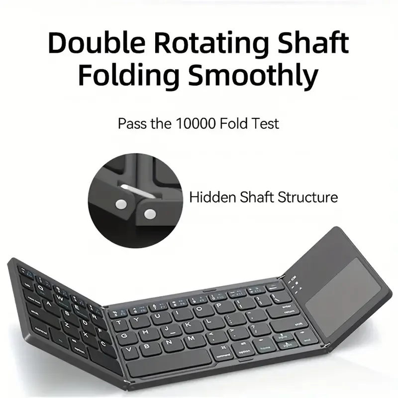 🔥Last Day Promotion 49% OFF🔥Foldable Bluetooth Keyboard with Touchpad