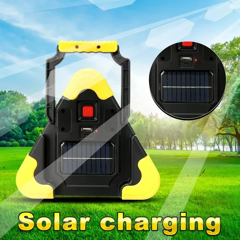 Ultra-bright solar-powered warning triangle parking light: 🔦unrivalled safety assurance in the dark ✨👇