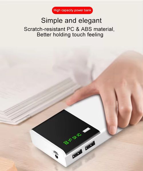 Genuine 20000mAh Mini Portable 18650 Battery Power Bank with Dual USB Ports Fast Charging Phone Charger for All Mobile Phones