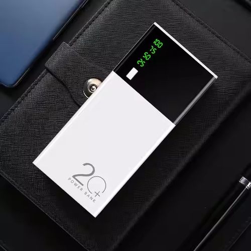 Genuine 20000mAh Mini Portable 18650 Battery Power Bank with Dual USB Ports Fast Charging Phone Charger for All Mobile Phones