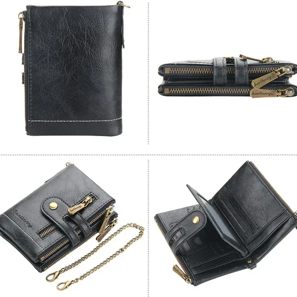 Men's Vintage Bifold Wallet with Chain ✨🚀50% time limit🚀