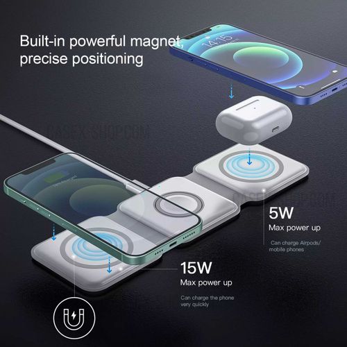 3 in 1 Magnetic Foldable Wireless Charger