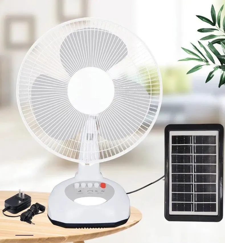 Solar rechargeable three-dimensional fan light👇