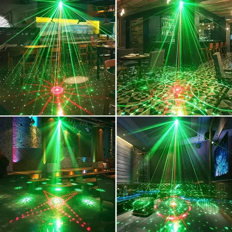 Party Lights DJ Disco Lights, Disco Ball RGB Sound-controlled LED Strobe Lights, Flashlights, Projectors, And Remote Control For Home Gatherings, Parties, Birthday Gifts, Karaoke, KTV Bars, Dances, Christmas, Halloween, Holidays Eid Al-Adha Mubarak