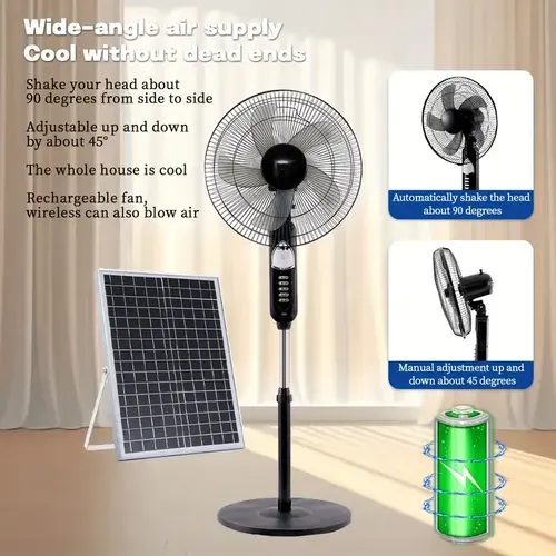 Rechargeable Standing Fan Portable Air Circulator