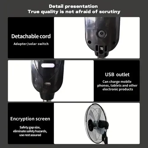 Rechargeable Standing Fan Portable Air Circulator