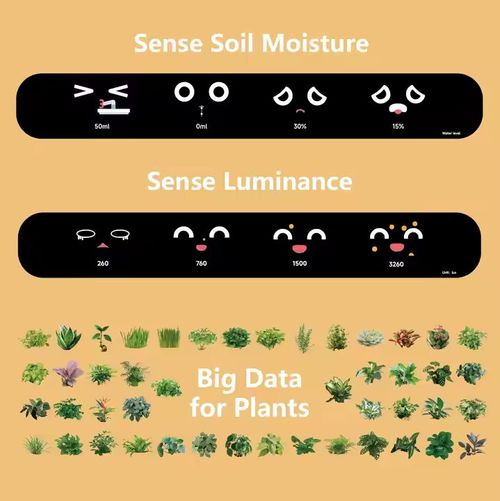 Plantadores inteligentes com inteligência artificial, monitores de tempo-temperatura e muitas animações expressivas