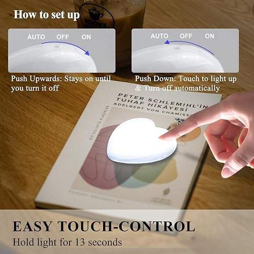 Coração em forma de saco elétrico luz bolsa luz toque sensível carteira LED