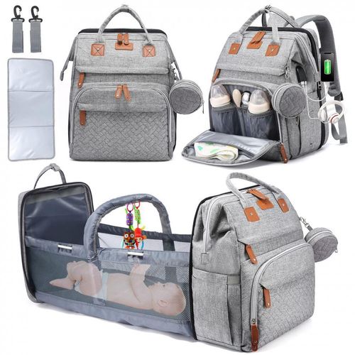 Bolsa de bebé portátil dobrável multifuncional à prova de água para maternidade