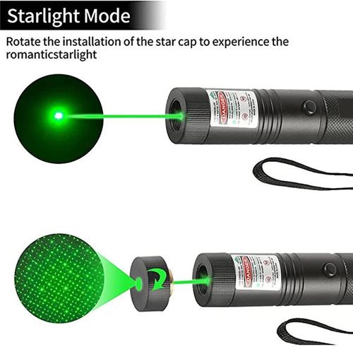 Lasers estrelados ao ar livre, lanternas, ponteiros laser