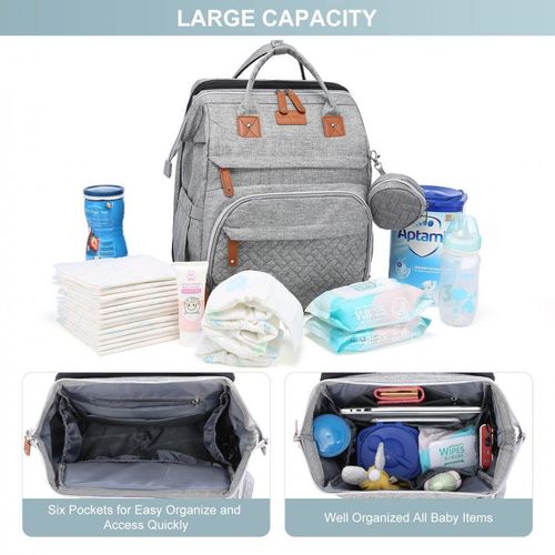 Bolsa de bebé portátil dobrável multifuncional à prova de água para maternidade